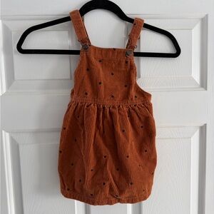 Zara Corduroy Overall Dress